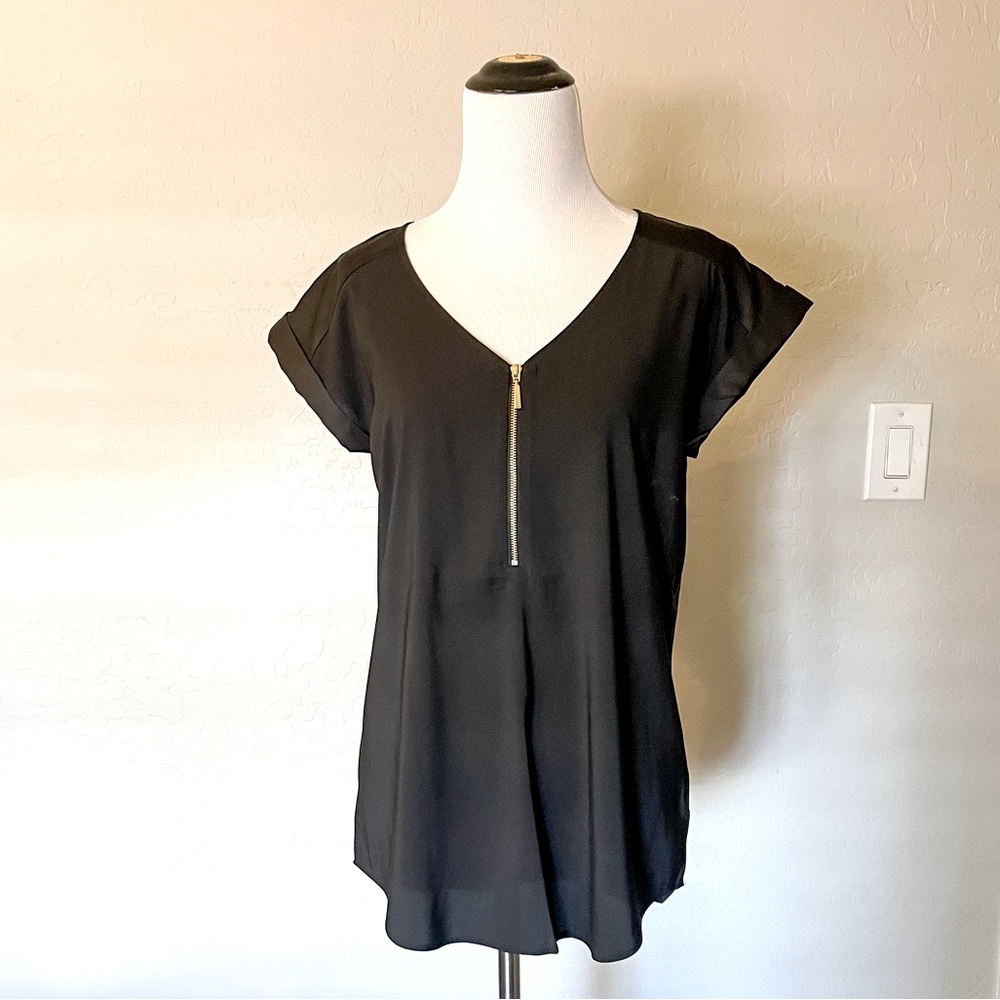 NWT - Express Black Half Zip Top - Small
